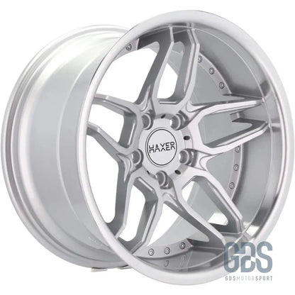 Pack 4 jantes style bord poli haxer hx030 gris bmw r18’’ x 8.5’’ et20 10’’ et15 - jantes et pneus