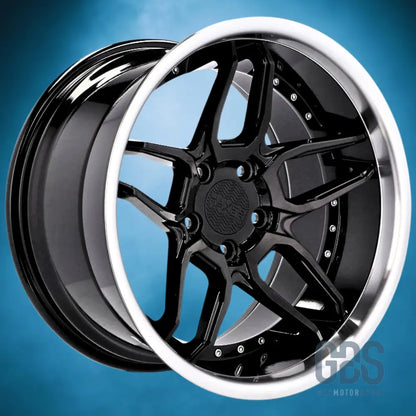 Pack 4 jantes style bord poli haxer hx030 noir bmw r18’’ x 8.5’’ et20 10’’ et15 - jantes et pneus