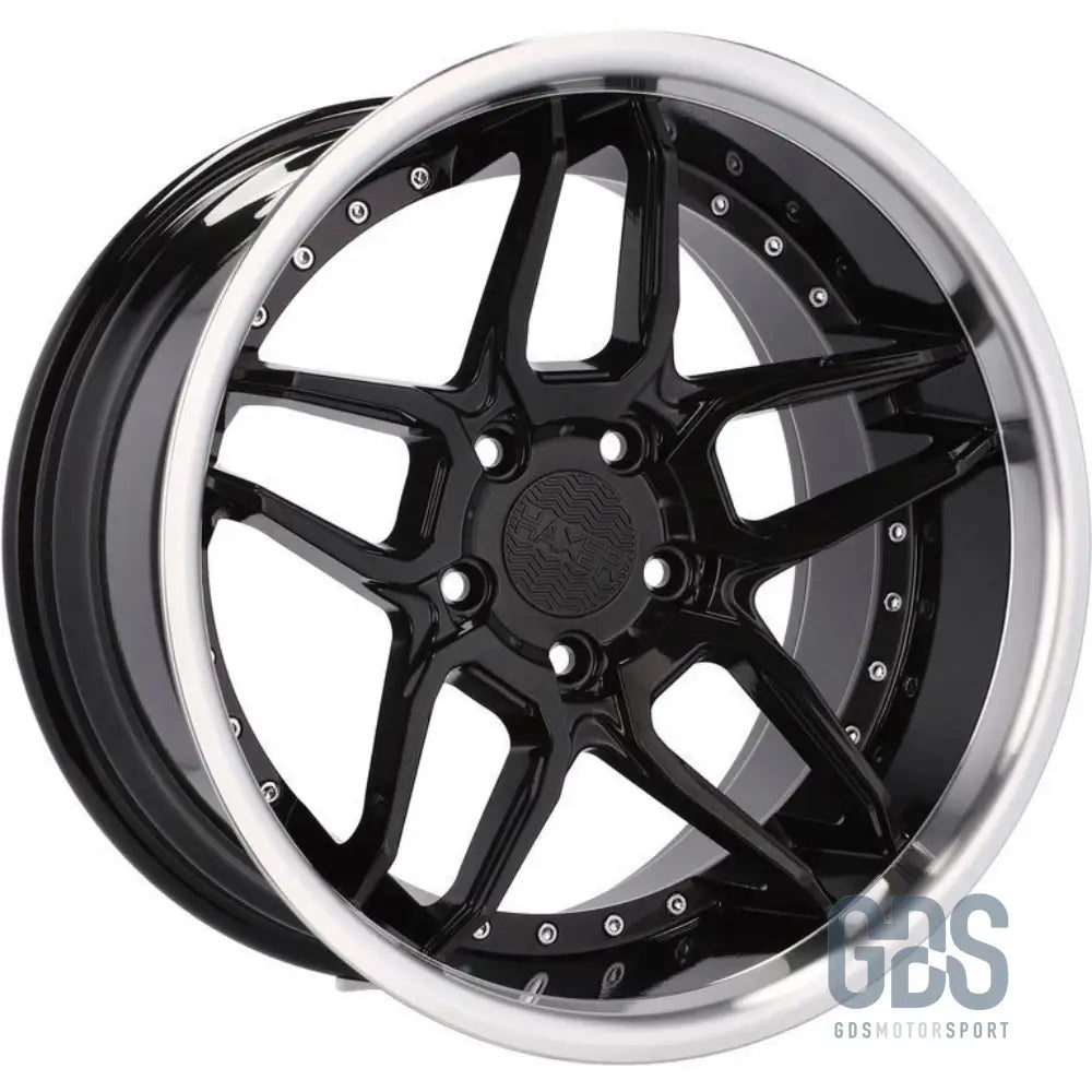 Pack 4 jantes style bord poli haxer hx030 noir bmw r18’’ x 8.5’’ et20 10’’ et15 - jantes et pneus