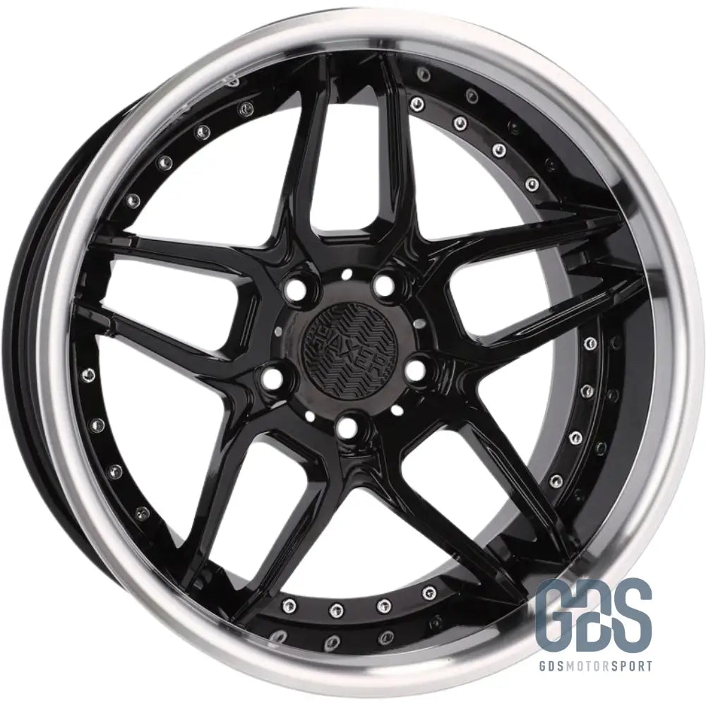 Pack 4 jantes Style Bord poli Haxer HX030 Noir BMW R19’’ X 8.5’’ ET35 10’’ ET40 - Jantes et pneus - GDS Motorsport