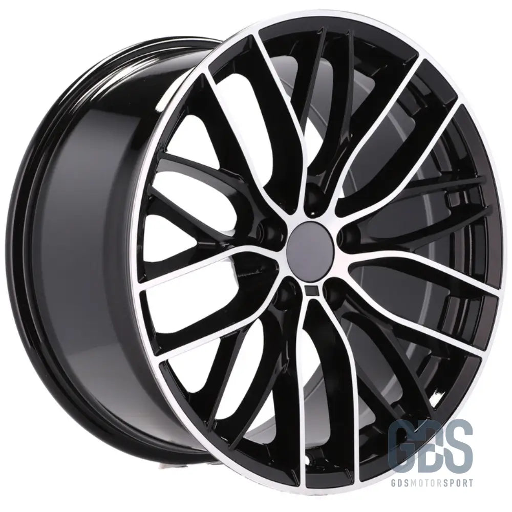 Pack 4 jantes type 405m noir poli bmw r18’’ x 8’’ et34 9’’ et40 - jantes et pneus