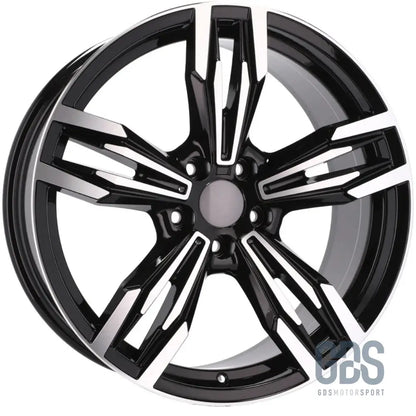 Pack 4 jantes type 433m noir poli bmw r17’’ x 8’’ et34 - jantes et pneus