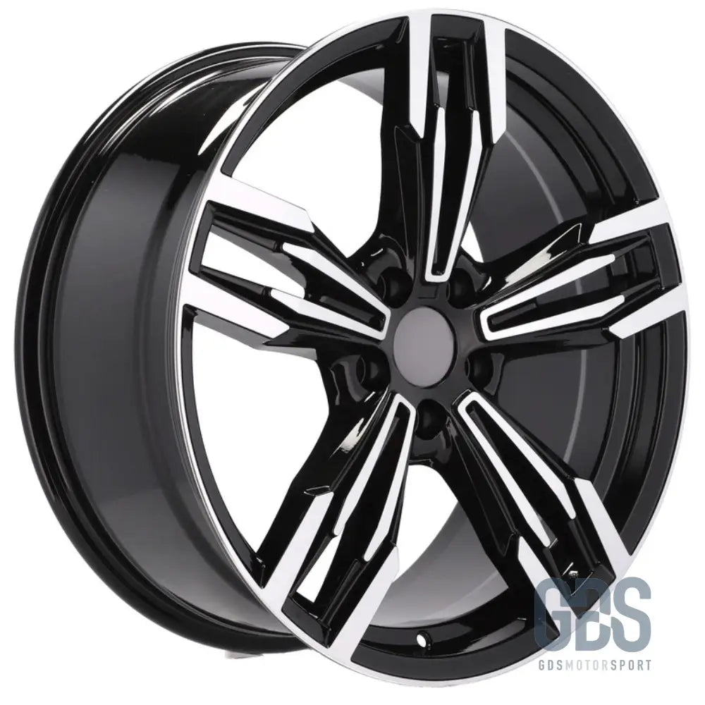 Pack 4 jantes type 433m noir poli bmw r17’’ x 8’’ et34 - jantes et pneus