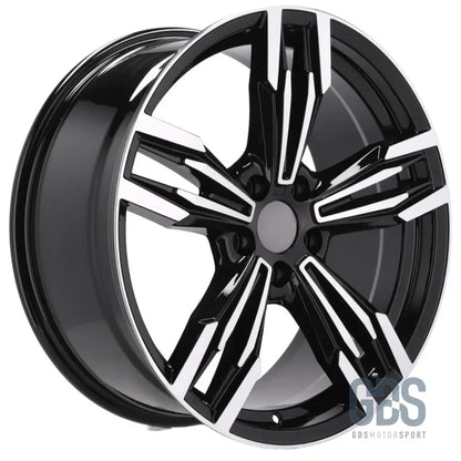 Pack 4 jantes type 433m noir poli bmw r17’’ x 8’’ et34 - jantes et pneus
