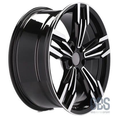 Pack 4 jantes type 433m noir poli bmw r17’’ x 8’’ et34 - jantes et pneus