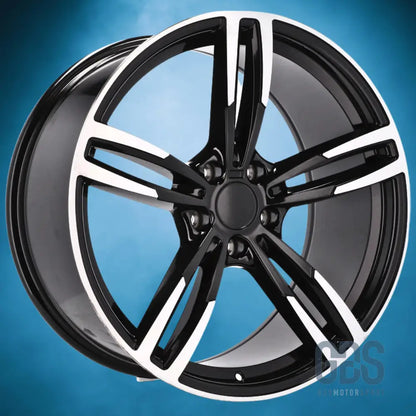 Pack 4 jantes type 437m noir poli bmw r17’’ x 8’’ et34 - jantes et pneus