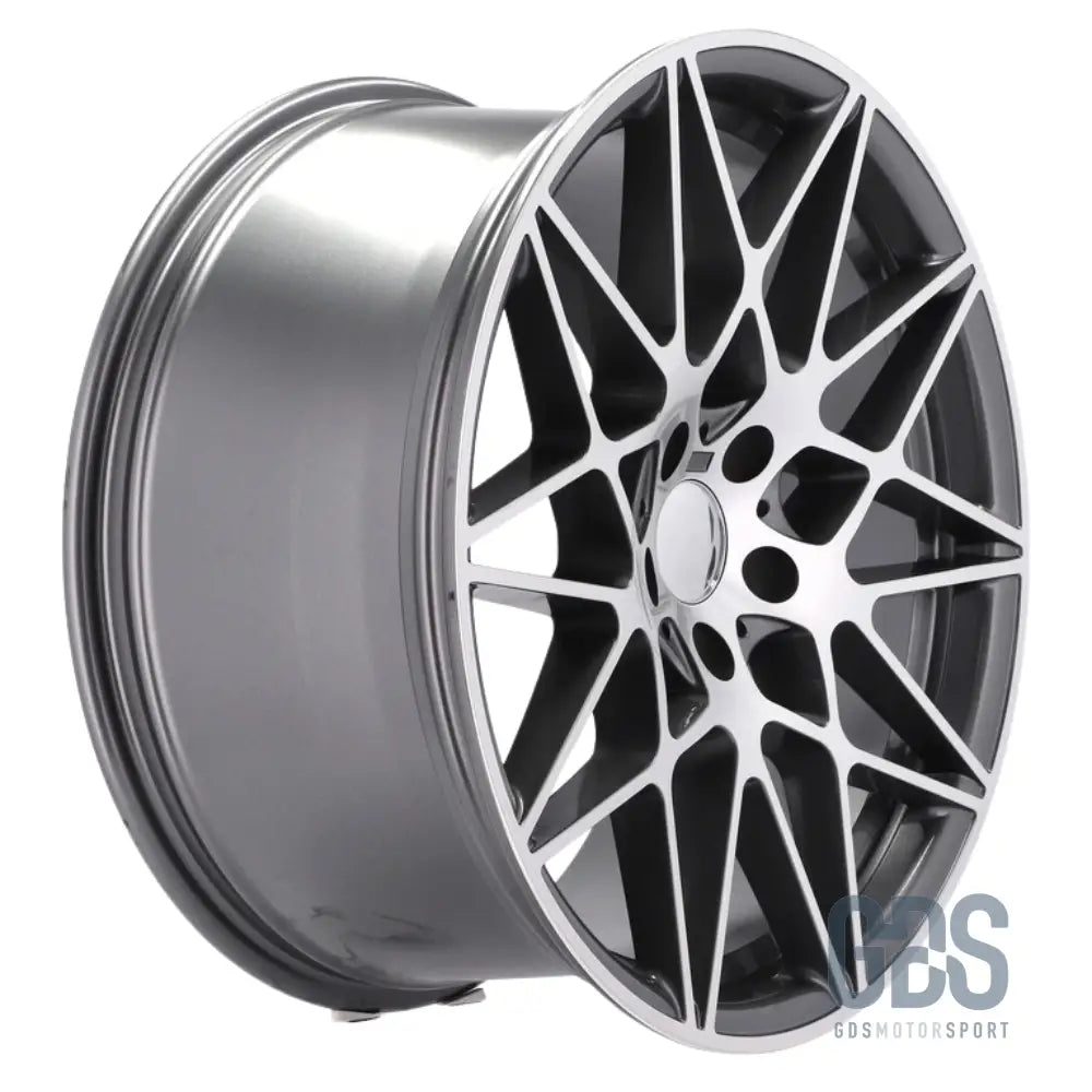 Pack 4 jantes type 666m gris face poli bmw r18’’ x 8,5’’ et35 9,5’’ et40 compétition - jantes et pneus