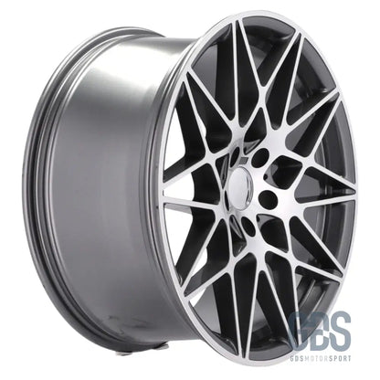 Pack 4 jantes type 666m gris face poli bmw r18’’ x 8,5’’ et35 9,5’’ et40 compétition - jantes et pneus
