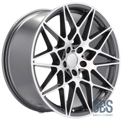 Pack 4 jantes Type 666M Gris face poli BMW R20 X 8,5’’ ET35 9,5’’ ET40 Compétition - Jantes et pneus - GDS Motorsport