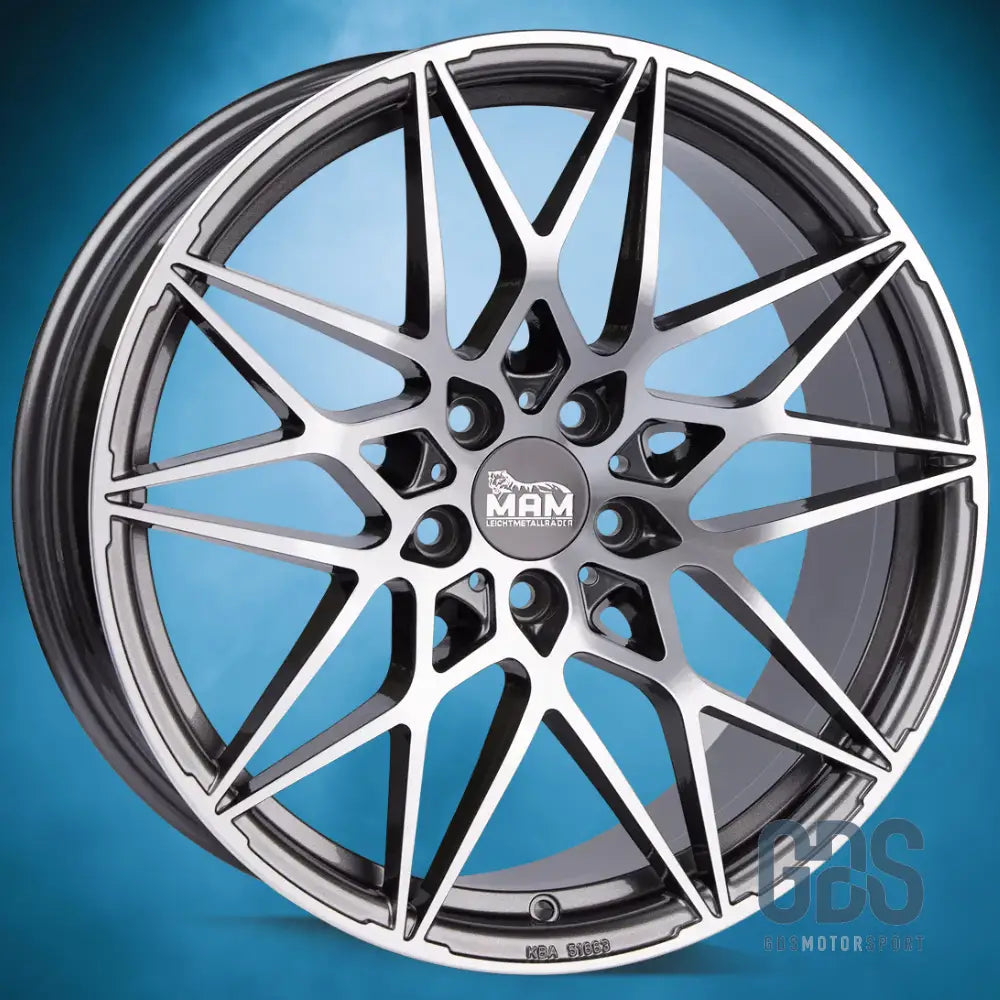 Pack 4 jantes Type 666M MAM Gris face poli BMW R18’’ X 8’’ ET35 Compétition - Jantes et pneus - GDS Motorsport