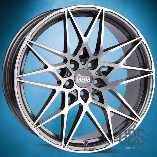 Pack 4 jantes Type 666M MAM Gris face poli BMW R18’’ X 8’’ ET35 Compétition - Jantes et pneus - GDS Motorsport