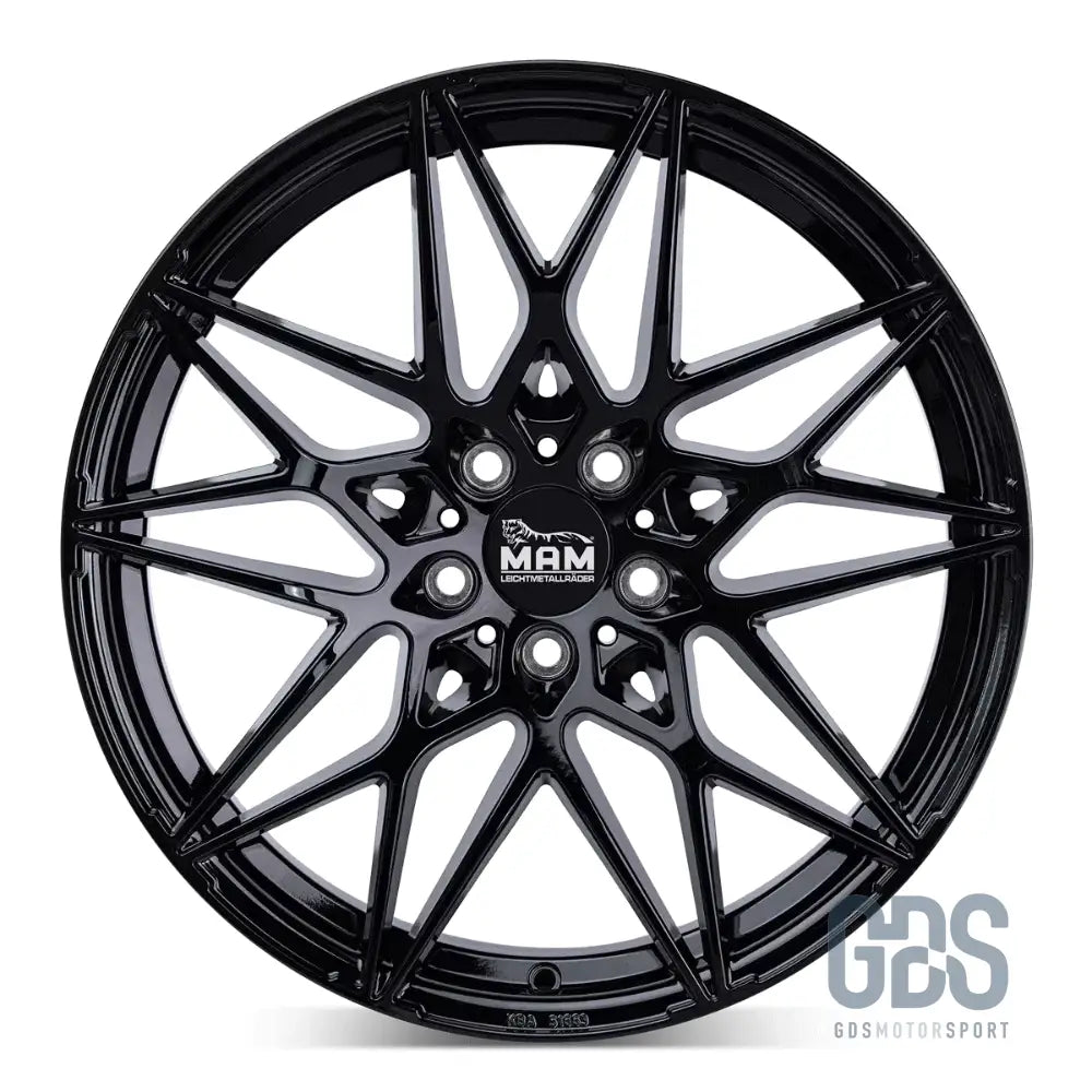 Pack 4 jantes type 666m mam noir bmw r19’’ x 8.5’’ et35 compétition - jantes et pneus