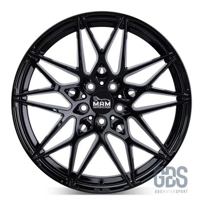 Pack 4 jantes type 666m mam noir bmw r19’’ x 8.5’’ et35 compétition - jantes et pneus