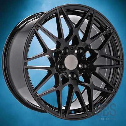 Pack 4 jantes type 666m noir bmw r17 x 7,5’’ et37 compétition - jantes et pneus