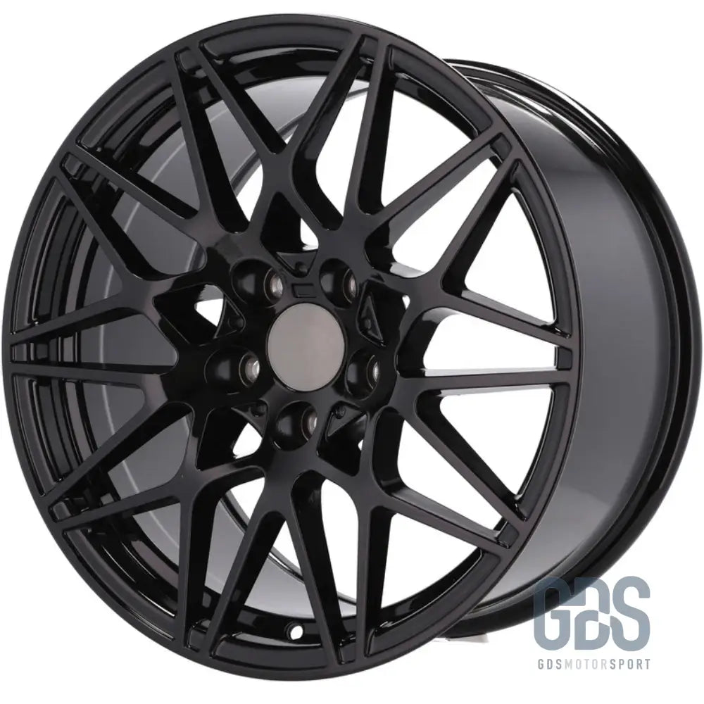 Pack 4 jantes type 666m noir bmw r17 x 7,5’’ et37 compétition - jantes et pneus