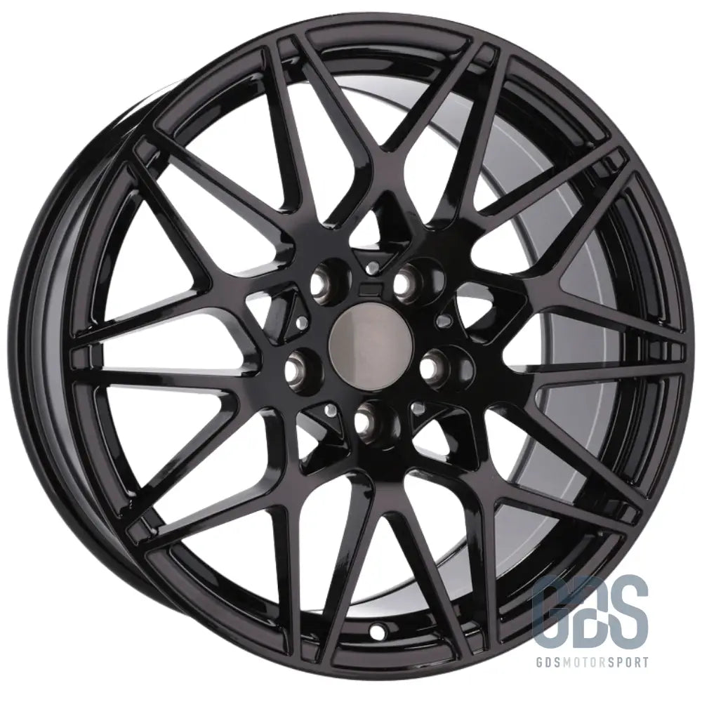 Pack 4 jantes type 666m noir bmw r17 x 7,5’’ et37 compétition - jantes et pneus