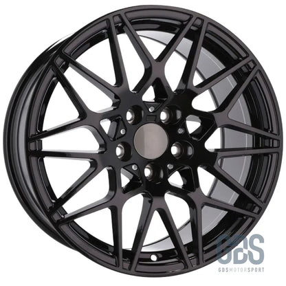 Pack 4 jantes type 666m noir bmw r17 x 7,5’’ et37 compétition - jantes et pneus
