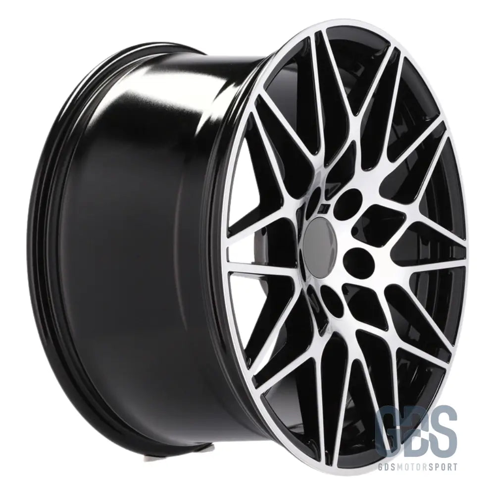 Pack 4 jantes type 666m noir face poli bmw r18’’ x 8,5’’ et35 9,5’’ et40 compétition - jantes et pneus
