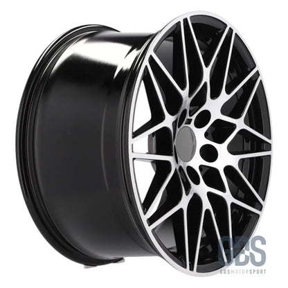 Pack 4 jantes type 666m noir face poli bmw r18’’ x 8,5’’ et35 9,5’’ et40 compétition - jantes et pneus