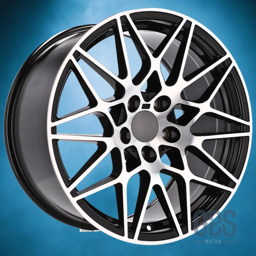 Pack 4 jantes type 666m noir face poli bmw r19’’ x 8,5’’ et35 9,5’’ et40 compétition - jantes et pneus
