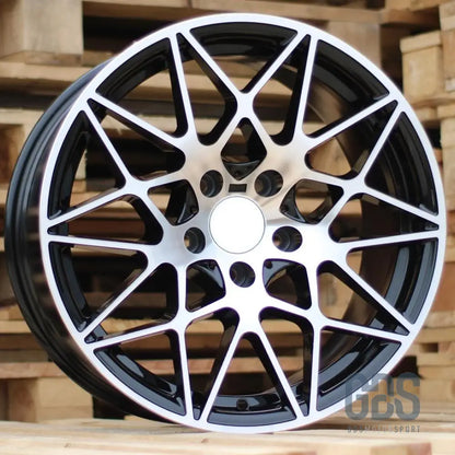 Pack 4 jantes type 666m noir face poli bmw r19’’ x 8,5’’ et35 9,5’’ et40 compétition - jantes et pneus