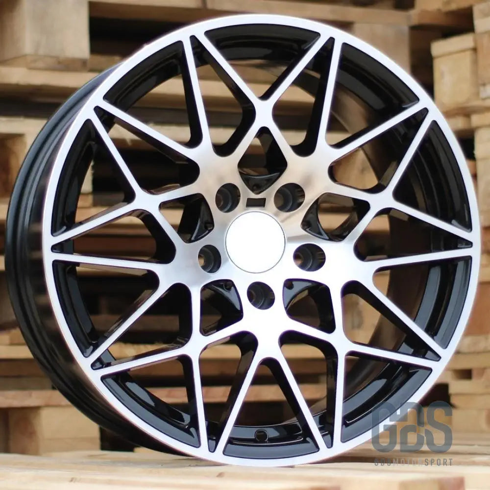 Pack 4 jantes type 666m noir face poli bmw r20 x 8,5’’ et35 9,5’’ et40 compétition - jantes et pneus