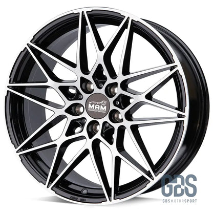 Pack 4 jantes Type 666M MAM Noir face poli BMW R18’’ X 8’’ ET35 Compétition - Jantes et pneus - GDS Motorsport