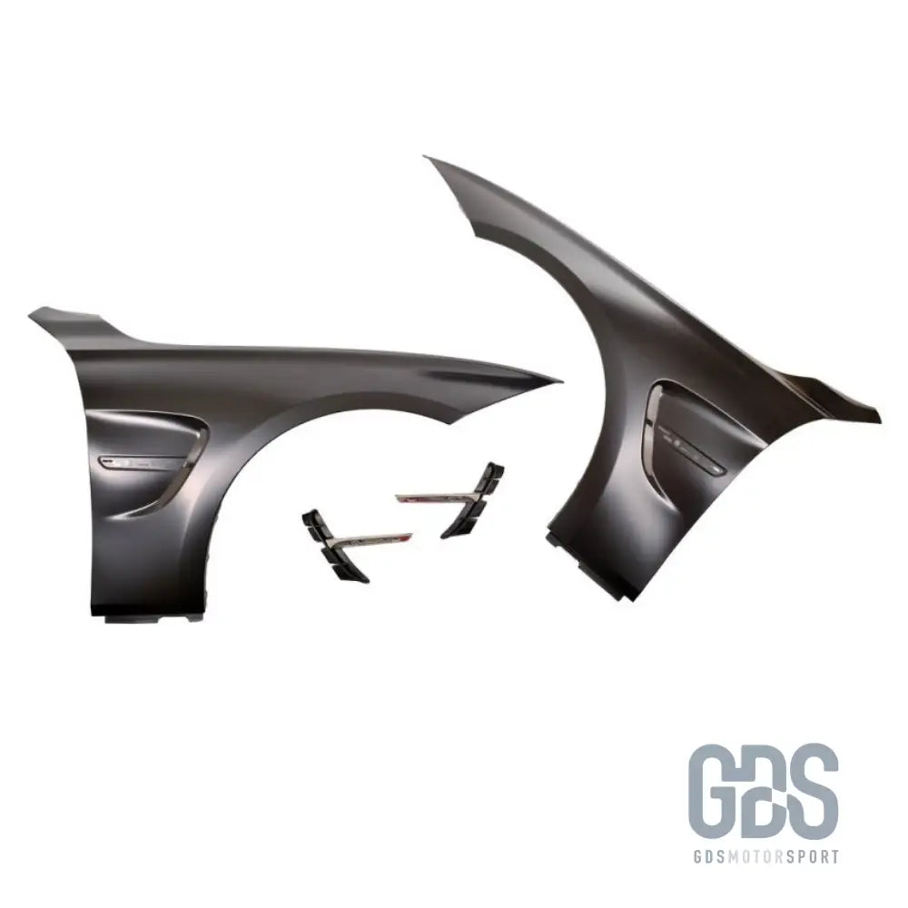 Pack ailes avant look m4 f82 pour bmw série 4 f32 f33 f36 en tôle acier - m