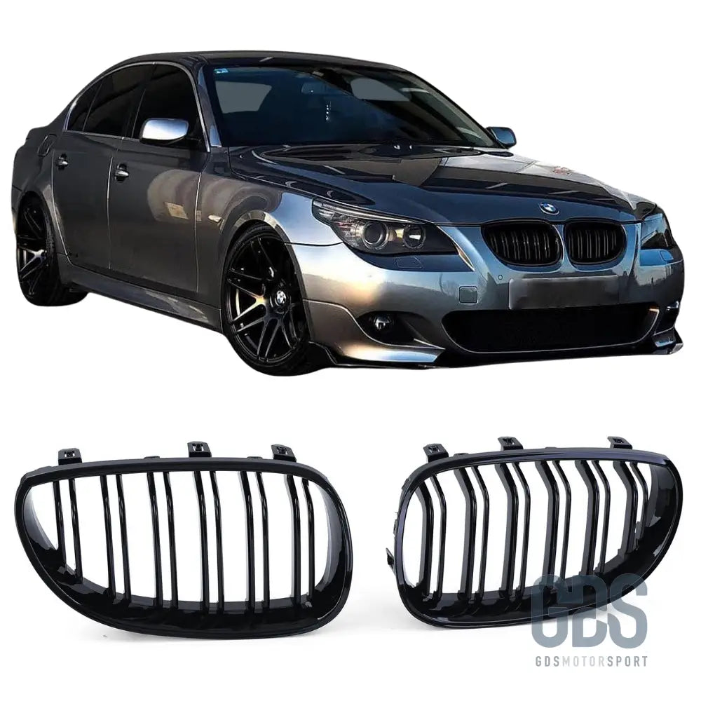 Pack calandre look m5 + antibrouillards bmw série 5 e60 / e61 — phase 1 & 2 (2003-2010) - calandres