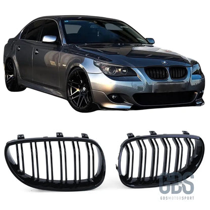 Pack calandre look m5 + antibrouillards bmw série 5 e60 / e61 — phase 1 & 2 (2003-2010) - calandres