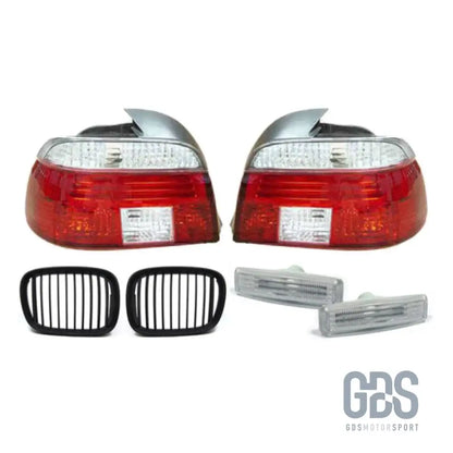 Feux arrière BMW E39 phase 1 Pack Cristal Edition calandre noir mat