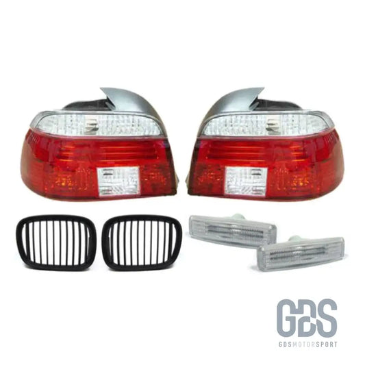 Feux arrière BMW E39 phase 1 Pack Cristal Edition calandre noir mat