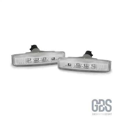Pair de répétiteurs clignotants blanc cristal led pour bmw série 5 e39