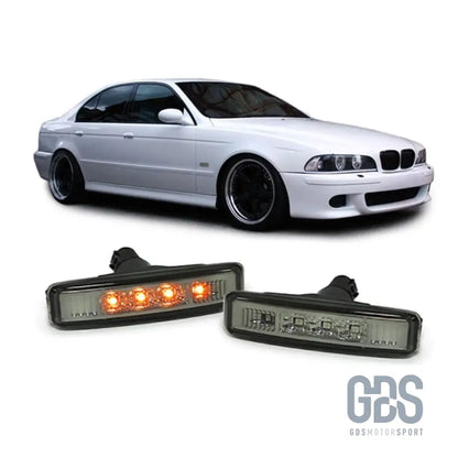 Pair de répétiteurs clignotants noir led pour bmw série 5 e39
