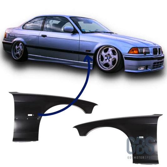 Paire d’ailes avant en tôle pour bmw e36 phase 1 coupé/cabriolet - ailes oem