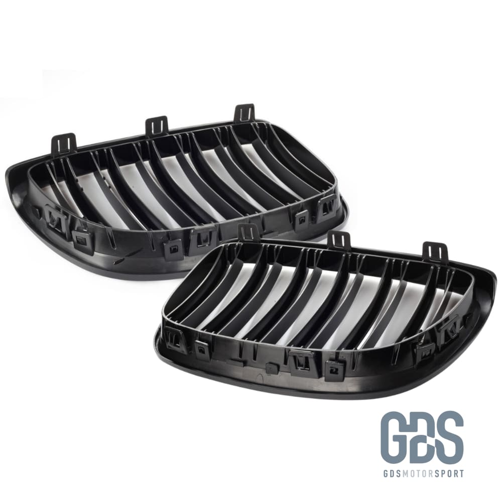Grilles de calandre type M4 noir brillant pour BMW serie 3 E92 E93 phase 1 06-09 - Calandres - GDS Motorsport