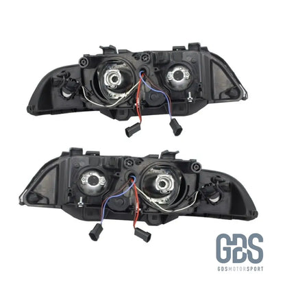 Phares Angel Eyes BMW Série 5 E39 Phase 1 Halogène H7/ H7 - PHARES FEUX - GDS Motorsport