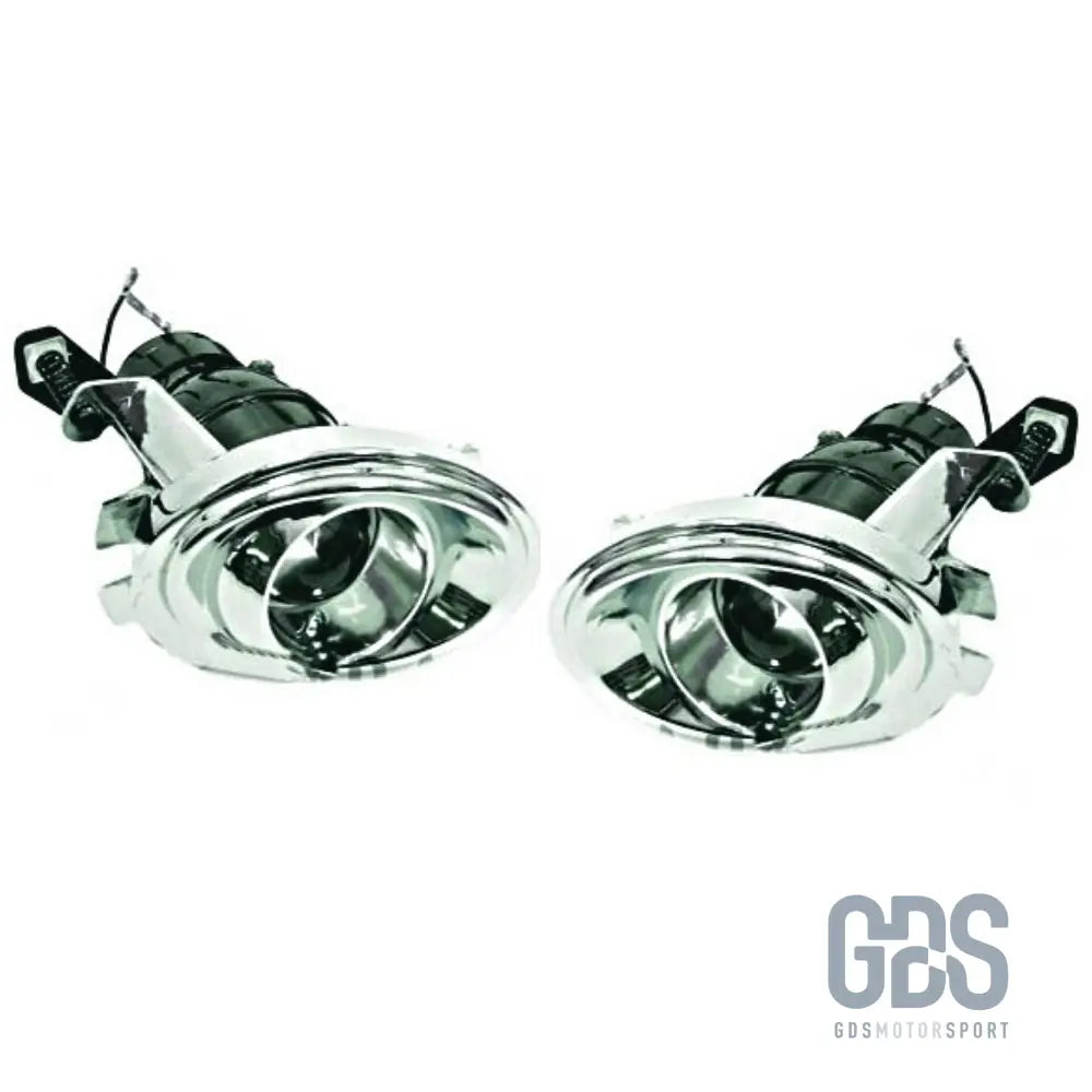 Paire phares antibrouillard à lenticulaire chromé bmw série 3 e46 pack m2 / m3 - antibrouillards