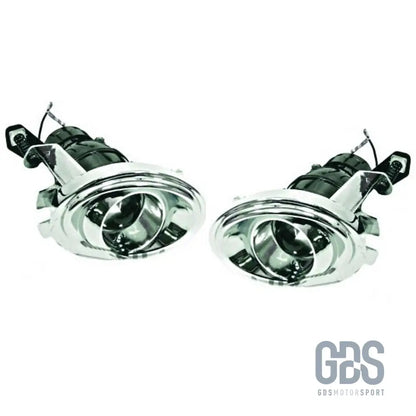 Paire phares antibrouillard à lenticulaire chromé bmw série 3 e46 pack m2 / m3 - antibrouillards