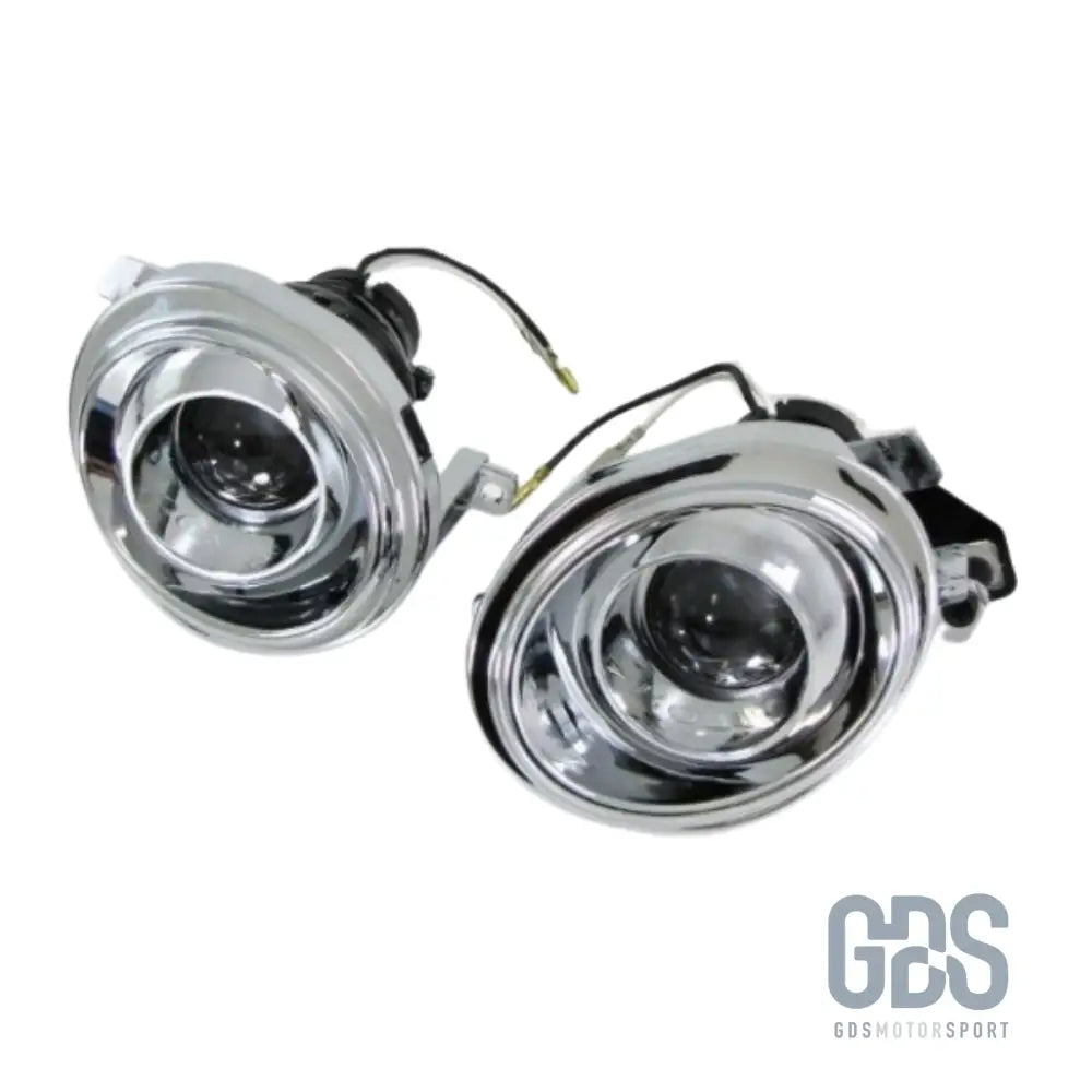 Paire phares antibrouillard à lenticulaire chromé bmw série 3 e46 pack m2 / m3 - antibrouillards