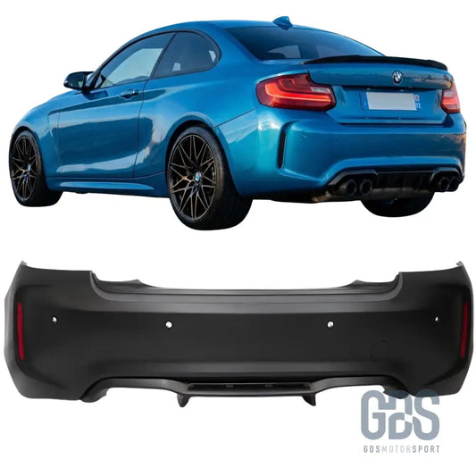 Pare-choc arrière look m2 pour bmw série 2 f22 f23 phase 1 et lci