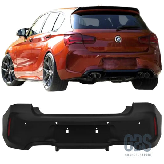 Pare-choc arrière look m2 compétition pour bmw série 1 f20 f21 phase 2 lci - arrière