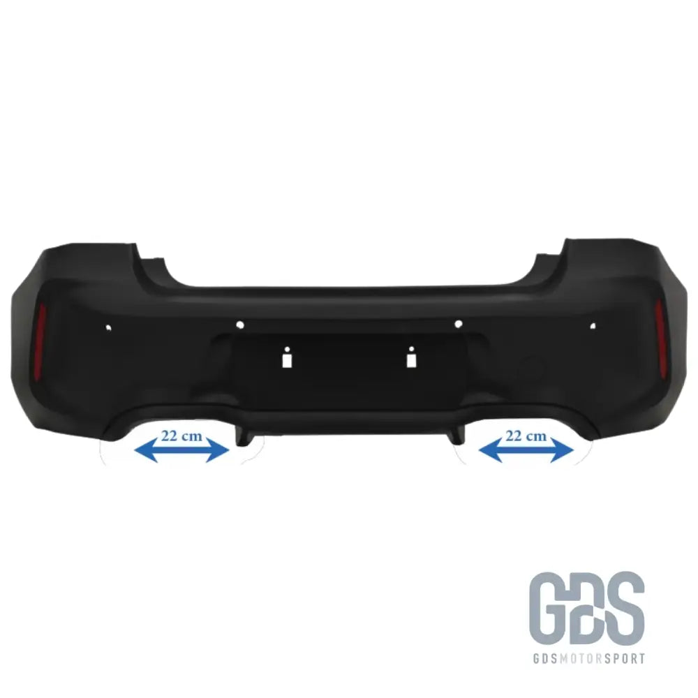 Pare-choc arrière look m2 compétition pour bmw série 1 f20 f21 phase 2 lci - arrière