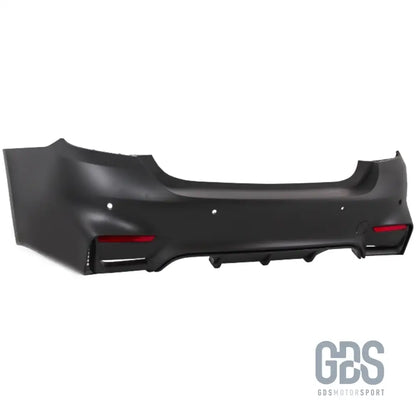 Pare-choc arrière look m4 f82 pour bmw f36 gran coupé avec 4 sorties d’échappement