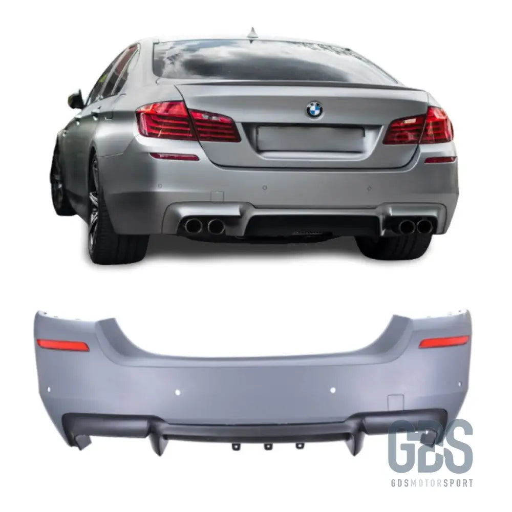 Pare-choc arrière look m5 pour bmw série 5 f10 berline (2010-2017) - arrière
