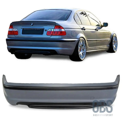 Pare-choc arrière look pack m2 pour bmw série 3 e46 berline - arrière