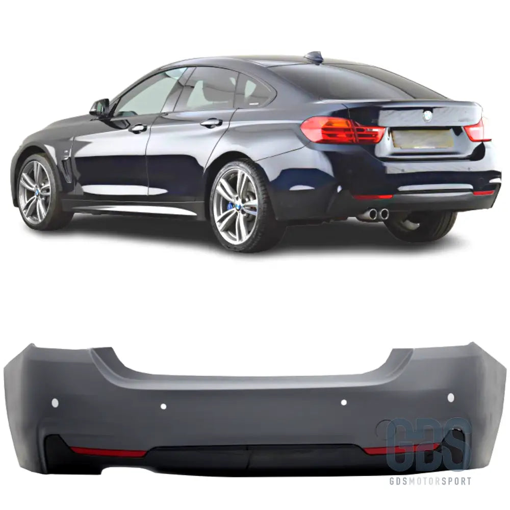 Pare choc arriere pack m pour bmw f36 grand coupé sortie double gauche - pare-choc arrière