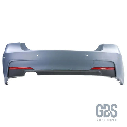 Pare-choc arrière pack m pour bmw série 3 f30 berline sortie double gauche