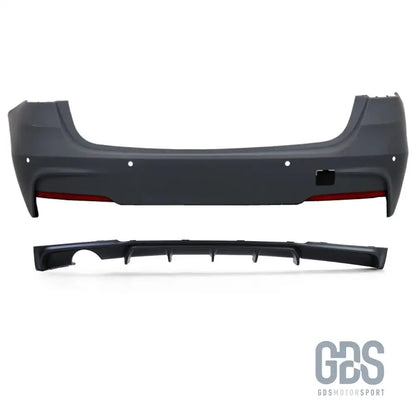 Pare-choc arrière pack m pour bmw série 3 f30 berline sortie simple gauche