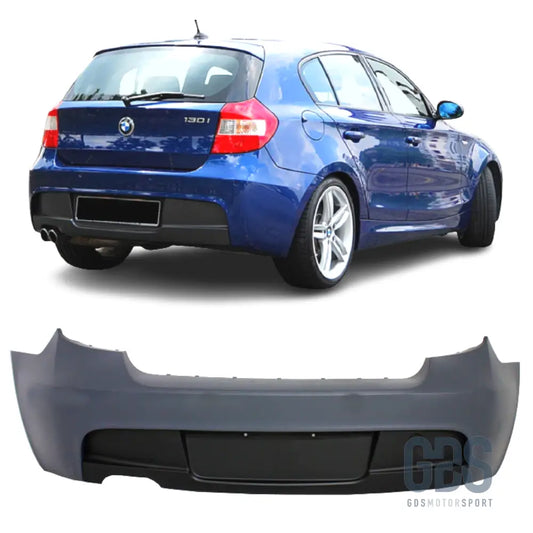 Pare-choc arrière pack m avec diffuseur pour bmw série 1 e87 e81 berline - arrière